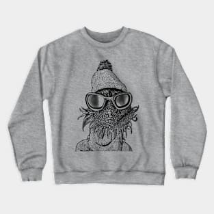 Funkiguana Black and White Crewneck Sweatshirt